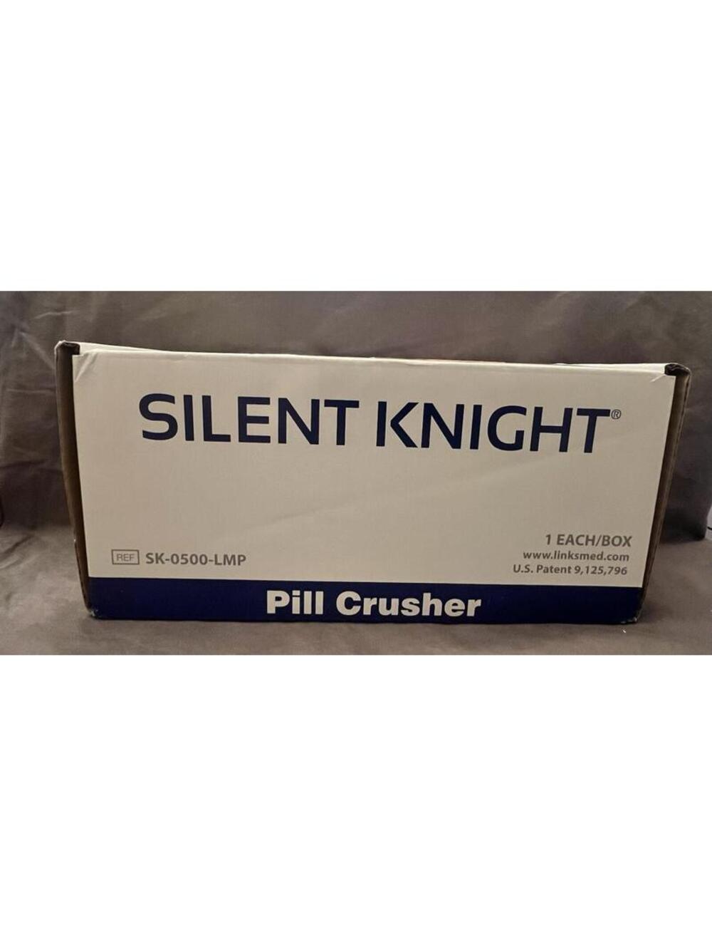 Silent Knight Hand Operated Pill Crusher - Lightweight with 100 Pouches Included - Picture 2 of 4